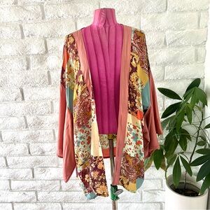 Vintage Patchwork Kimono Cardigan